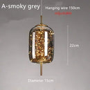 Axyaa Glass Pendant Lights: Nordic Art Star Hotel Chandelier, Long Line Luxury Design