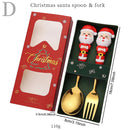 Axyaa 2-Piece Gold Cutlery Set in Gift Box