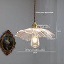 Axyaa Nordic LED Pendant Lights Copper Glass Chandelier