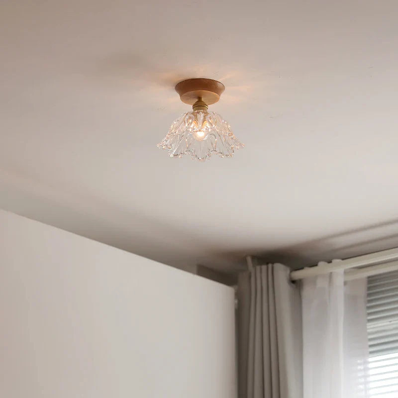 Nordic Modern Axyaa Glass LED Ceiling Lamp for Home Restaurant Balcony Lighting
