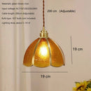 Axyaa Colourful Scandinavian Glass Pendant Lights for Kitchen Dining Room, Brass Led Pendant Lamp