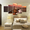 Axyaa Coastal Lighthouse Landscape Canvas Poster Home Decor Wall Art