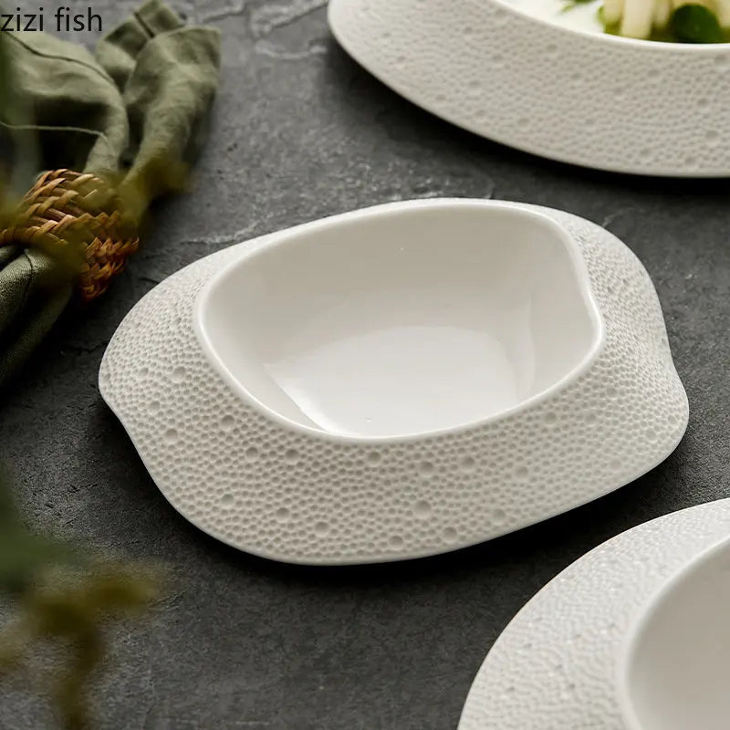 Axya Stoneware Dinner Plates Set for Elegant Dining Experience