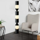 Axyaa Black White LED Floor Lamp: Modern Mood Lights for Home Decor