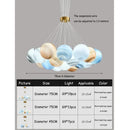 Axyaa Magic Bean Nordic Cream Chandelier - Modern Bedroom Lighting