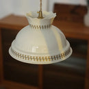Axyaa Modern Ceramic LED Pendant Light - French Style Hanging Lamp