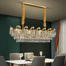 Axyaa Sunflower Crystal Ceiling Chandelier for Home Living Dining Room