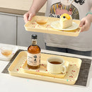 Axyaa Cherry Pattern Serving Tray: Multifunctional Kitchen Organizer for Fruit, Desserts, and More