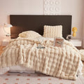 Axyaa Winter Light Luxury Rabbit Plush Blanket - Double-Sided Premium Plush Bedding