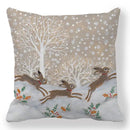 Axyaa Easter Bunny Egg Floral Print Pillowcase