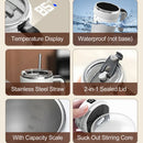 Axyaa Rechargeable Electric Stirring Mug Stainless Steel Coffee Tumbler