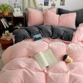 Axyaa Double Winter Milk Fleece 4-Piece Bedding Set, Flannel Double Series