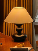 Axyaa White Oak Wood Table Lamp | Japanese Wabi Style | Retro New Chinese Style