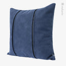 Axyaa Nordic Square Leather Cushion Pillow Blue Black Luxury Sofa Bedroom Décor
