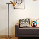 Axyaa Nordic Black/Gold Floor Lamp for Living Room, Bedroom, and Home Decor