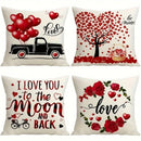 Axyaa Love Tree Balloon Rose Pillowcase - Home Sofa Cushion Cover