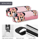 Axyaa Mickey Mouse Minnie Pencil Case: Big Capacity Zipper Pencil Pouch for Kids.