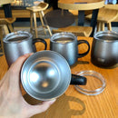 Axyaa Stainless Steel Coffee Cup with Handle and Lid - 473ml Office Water Mug