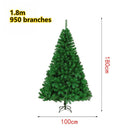 Axyaa 1.5/1.8m Green Artificial Christmas Tree Ornaments 2026 Xmas Party Decor