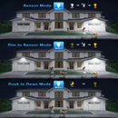 Axyaa Solar Motion Sensor Light: Super Bright 238 LEDs, Waterproof Garden Wall Street Lamp