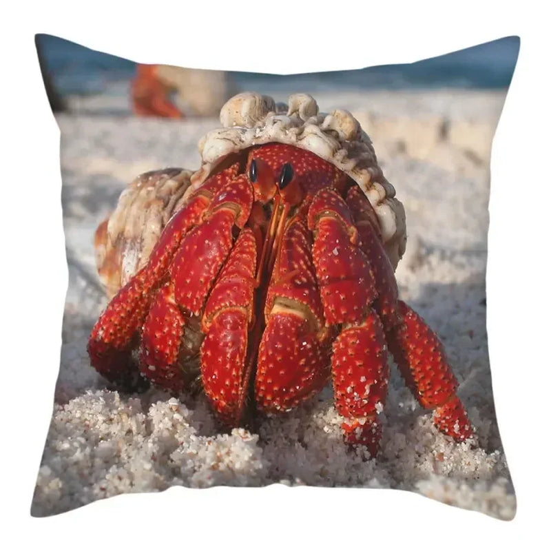 Natural Coastal Starfish Ocean Print Pillow Cover for Axyaa Home Décor