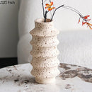 Axyaa Cave Stone Vase Plant Pot | Table Decoration Floral Vases Room Decor