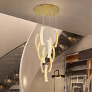 Axyaa Crystal Chandelier Ceiling Lamp LED Hanging Lights for Living Room