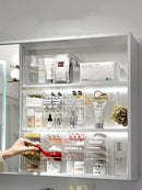 Axyaa Acrylic Mirror Cabinet Storage Box with Lipstick Holder & Makeup Organizer Shelf