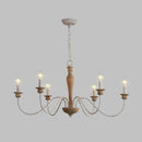 Rustic Wood Art Chandelier Light by Axyaa for Country Living Spaces