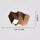 Axyaa Antique Style Walnut Color Ceiling Light