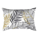 Axyaa Plant Art Polyester Rectangle Cushion Cover - Elegant Home Decor for Living Room Sofa