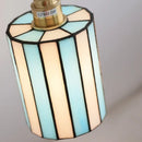 Axyaa Blue and White Glass LED Wall Light for Children's Room and Stairs