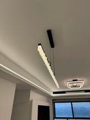 Axyaa One LED Chandelier: Stylish Gallery Exhibition Hall Decor Lighting