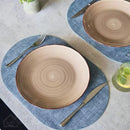 Axyaa Faux Leather Placemats - Set of 6, Heat-Resistant, Non-Slip, Waterproof Mats