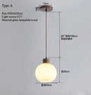 Axyaa Vintage Nordic Glass LED Pendant Chandelier for Dining Room & Kitchen