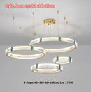 Axyaa Italian-Style Grand Villa Crystal Chandelier, Modern Minimalist Lighting Fixtures for Dining Room & Bedroom