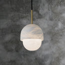 Axyaa Marble Chandelier: Elegant Lighting for Bedroom, Dining Room, or Hotel