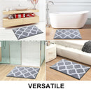 Axyaa Super Absorbent Microfiber Bath Mat - Non-slip Shower Carpet