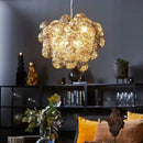 Axyaa Bubble Chandelier: Colorful Glass Pendant Lamp for Kids' Rooms, Bedroom, Dining Room