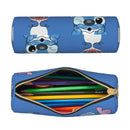 Axyaa Stitch Cartoon Leather Pencil Case: Cute Pen Holder for Students, Big Capacity Gift