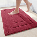 Axyaa Soft Velveteen Microfibre Bathroom Mats: Super Absorbent, Non-slip, Quick Dry Cats Home Decor Mats