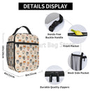 Axyaa Shiba Inu Dog Thermal Lunch Box Insulated Bento Tote Handbag for Women & Kids