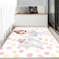 Axyaa Ballerina Girl Child Rug: Non-Slip Bedroom Decoration & Play Mat