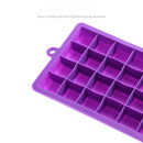 Axyaa Silicone Ice Cube Tray - 24 Grid Small Square Mold for Ice Maker