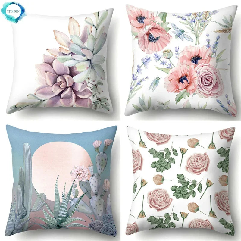 Axyaa Nordic Pineapple Cushion Cover - Geometric Throw Pillow for Sofa