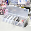 Axyaa Kpop Photocard Storage Box - Transparent Organizer Bucket for Idol Picture Cards