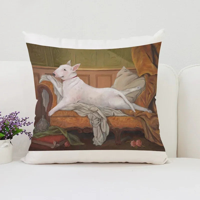 Bull Terrier Art Anime Pillow Cover 40x40 Axyaa Home Decor Throw Pillow
