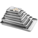 Axyaa Stainless Steel Food Drain Tray Set for Kitchen & Barbecue