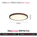 Axyaa Modern Simple LED Ceiling Lamp Ultra-Thin Eye Protection for Bedroom Balcony Study