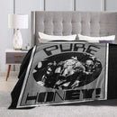 Axyaa Vintage Cowboy Carter Flannel Blanket 150*125cm Home Hotel Sofa Plush Quilt